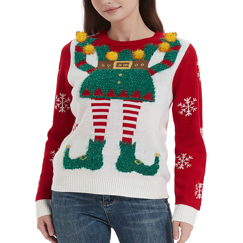 Custom ugly Christmas sweater designs manufactured by Qite Garments