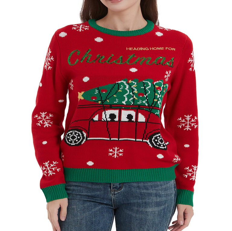 Custom ugly Christmas sweater designs manufactured by Qite Garments
