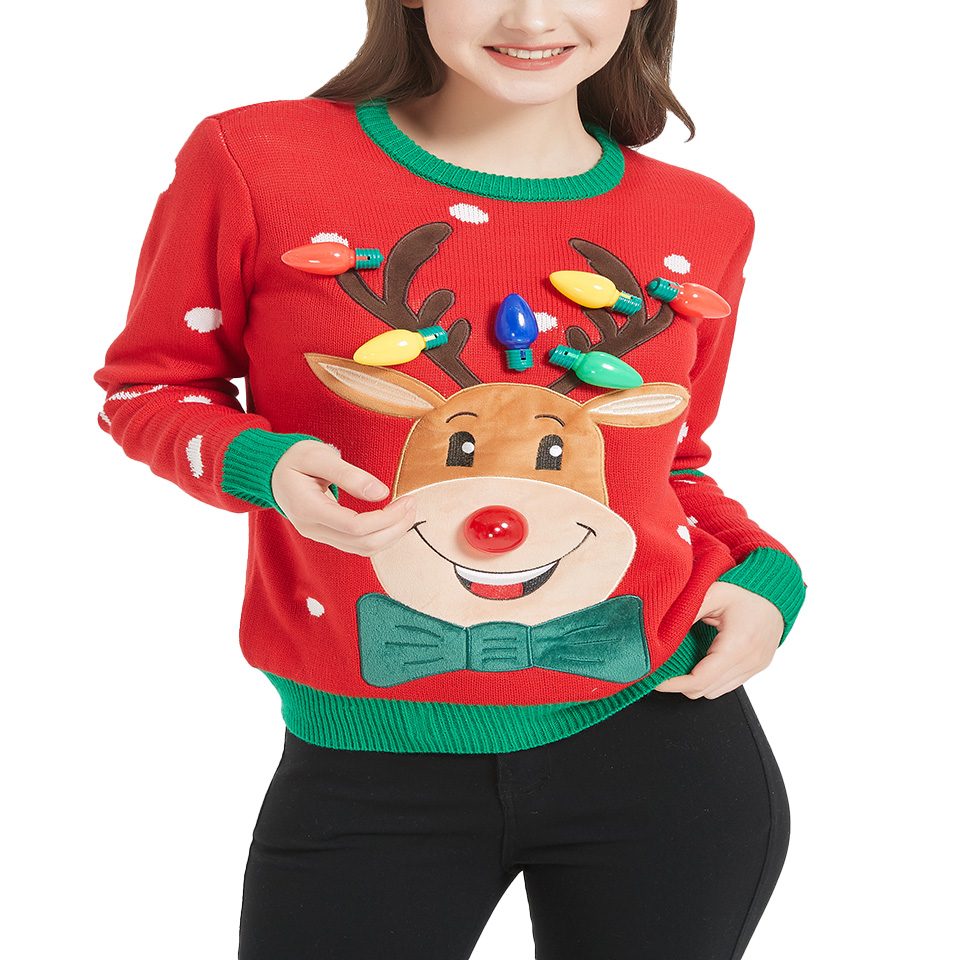 Custom ugly Christmas sweater designs manufactured by Qite Garments