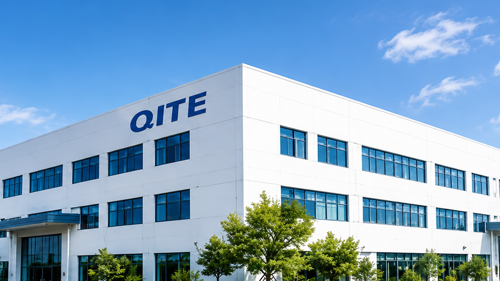 Qingdao Qite Garments factory building and knitwear manufacturer team