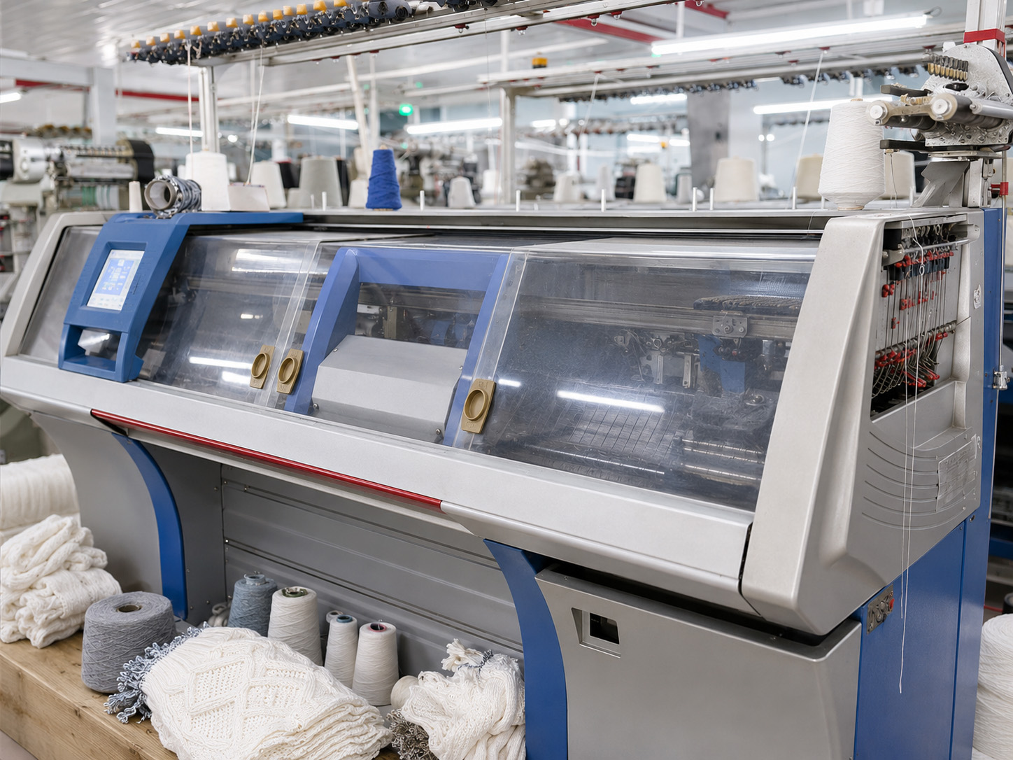 Advanced sweater manufacturing machine and computerized knitting equipment