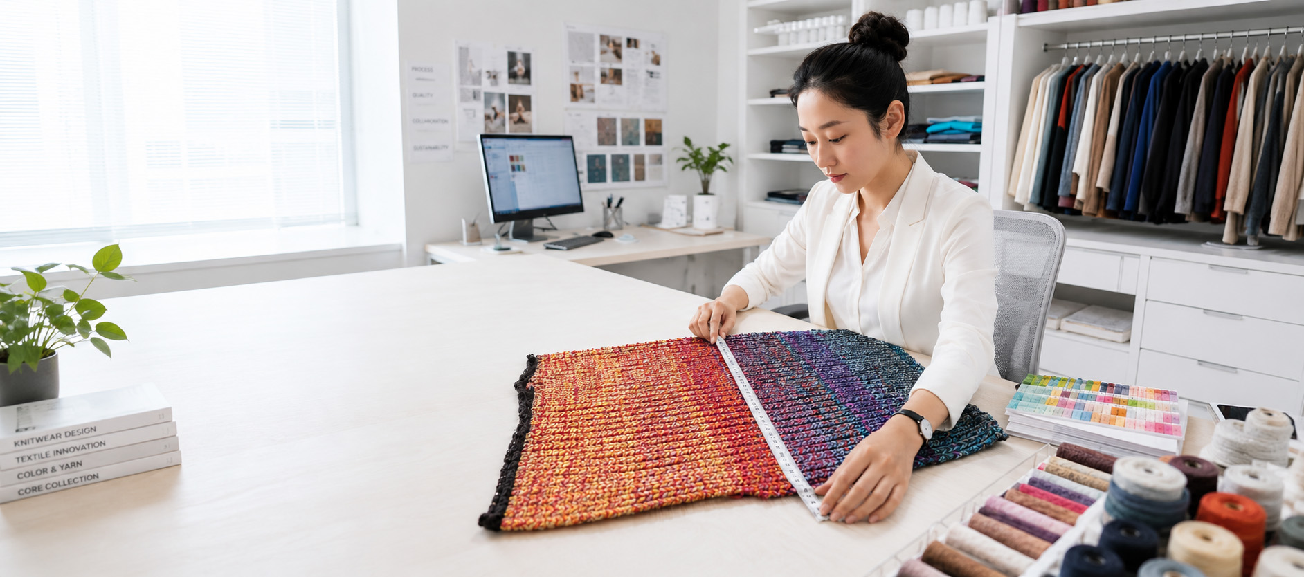 Knitwear cooperation process and sweater development