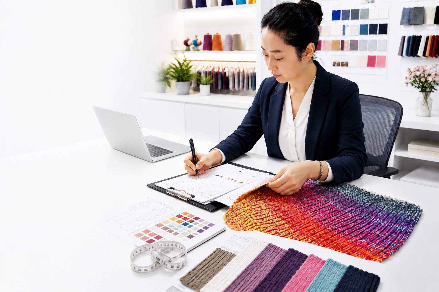 Knitwear buyer preparation and sweater production process