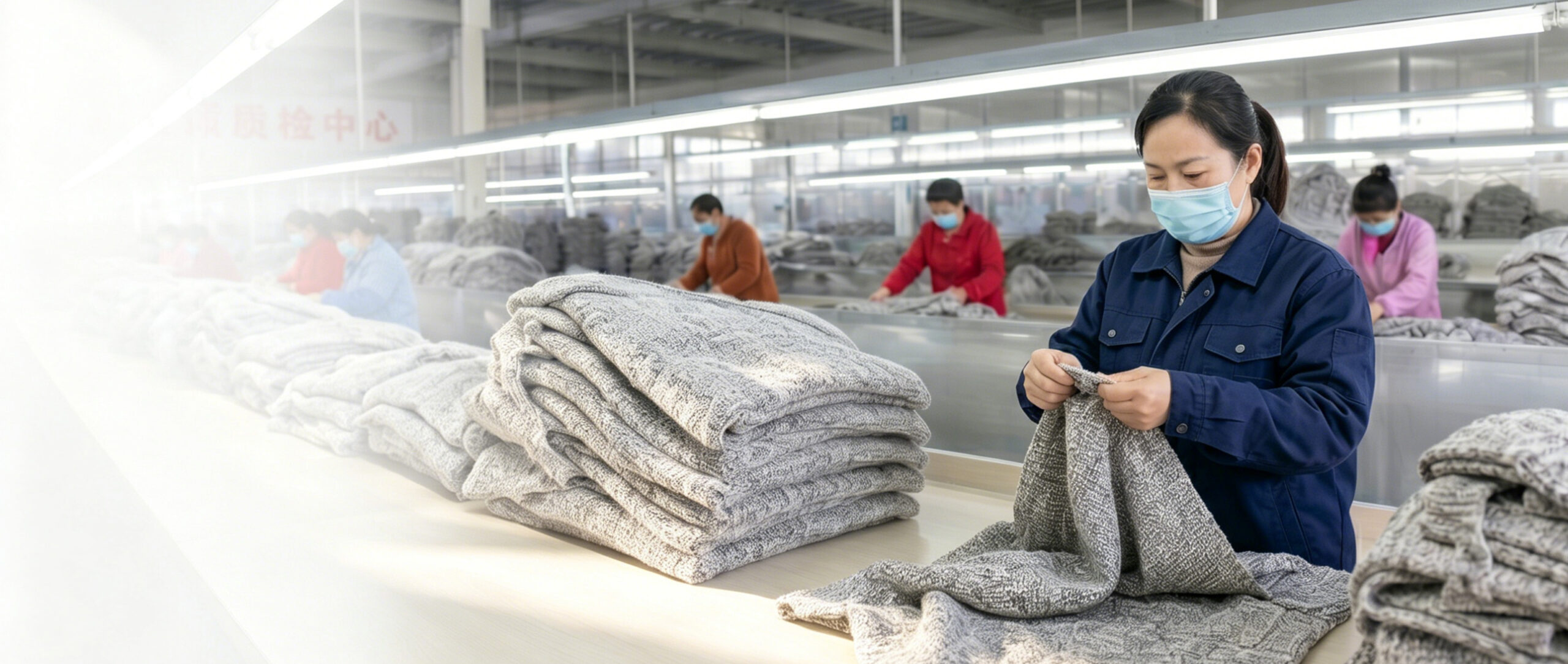 Knitwear factory quality control production workshop