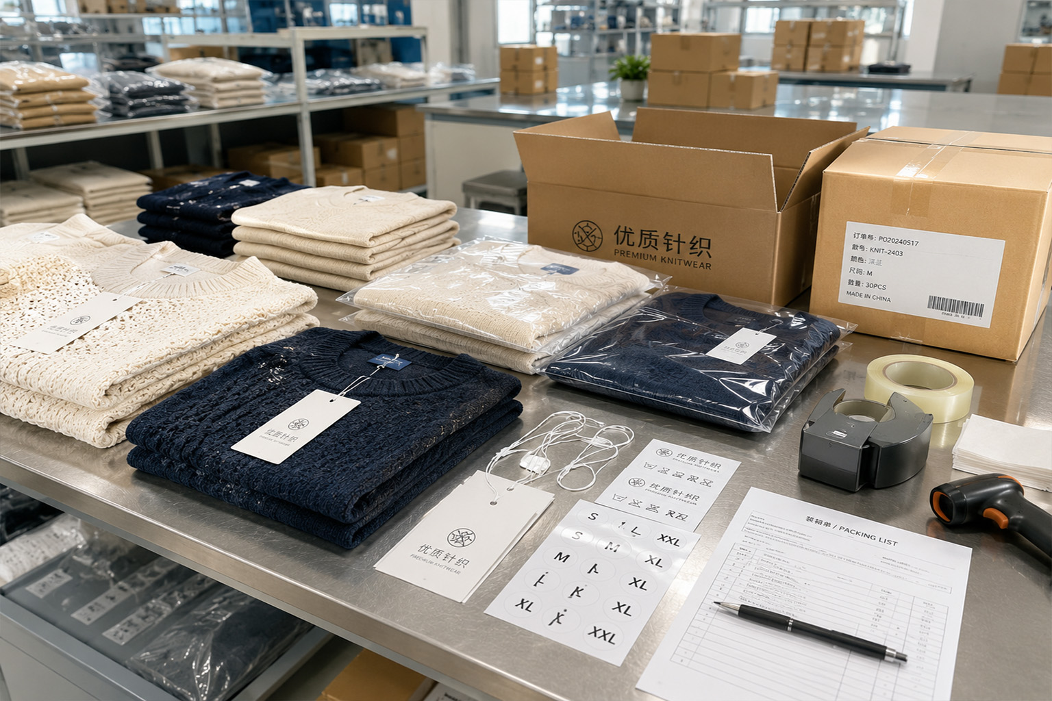 Flexible knitwear supply chain solution
