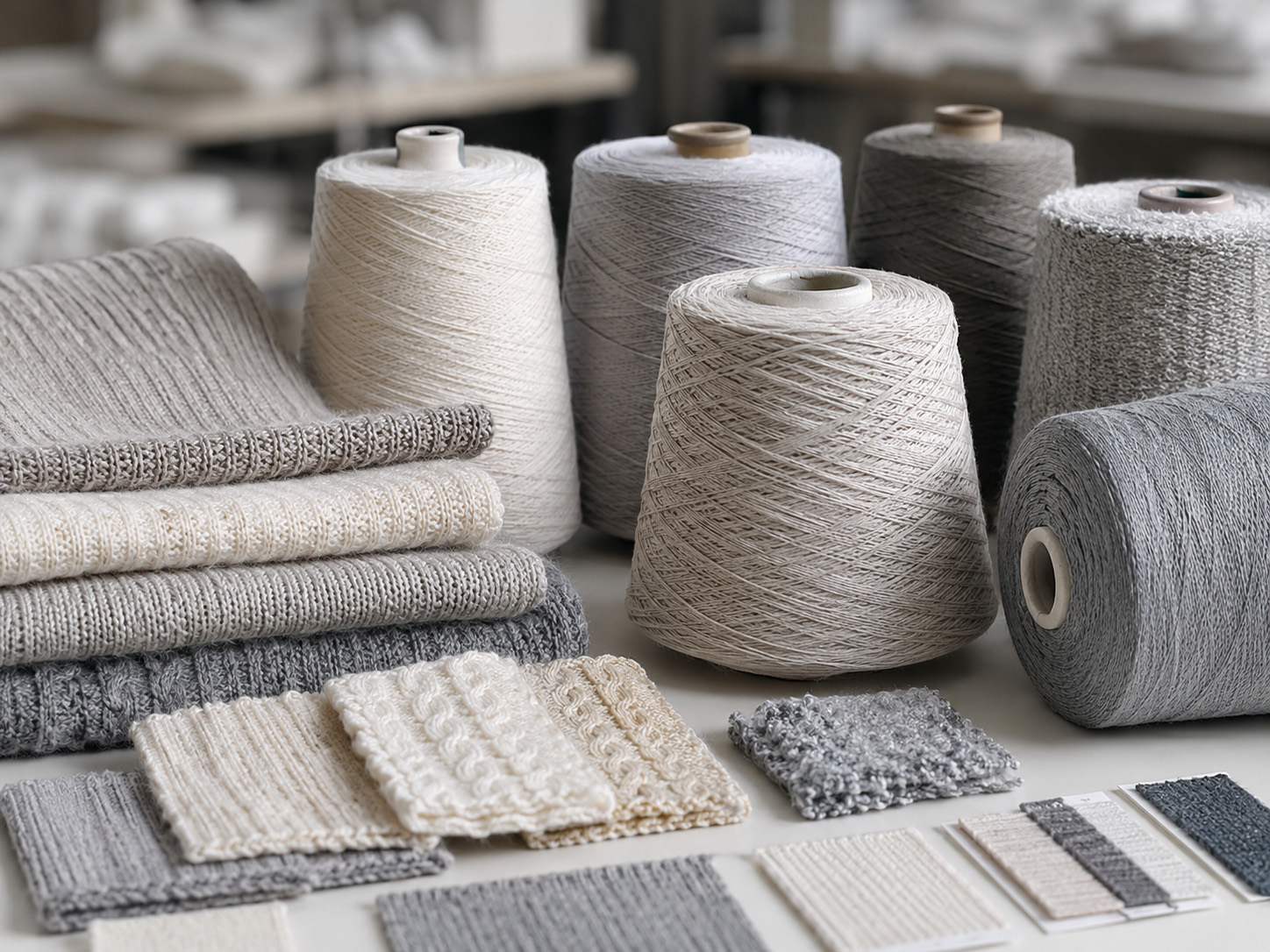 Yarn materials for sweater manufacturing