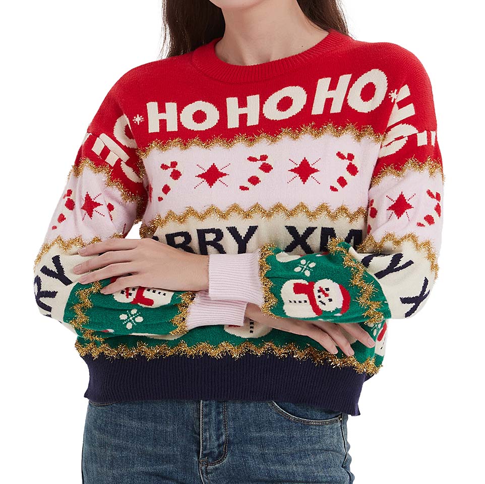 Custom ugly Christmas sweater designs manufactured by Qite Garments