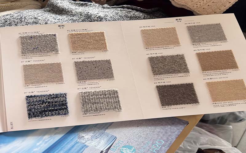 Sweater yarn selection for sustainable custom knitwear development