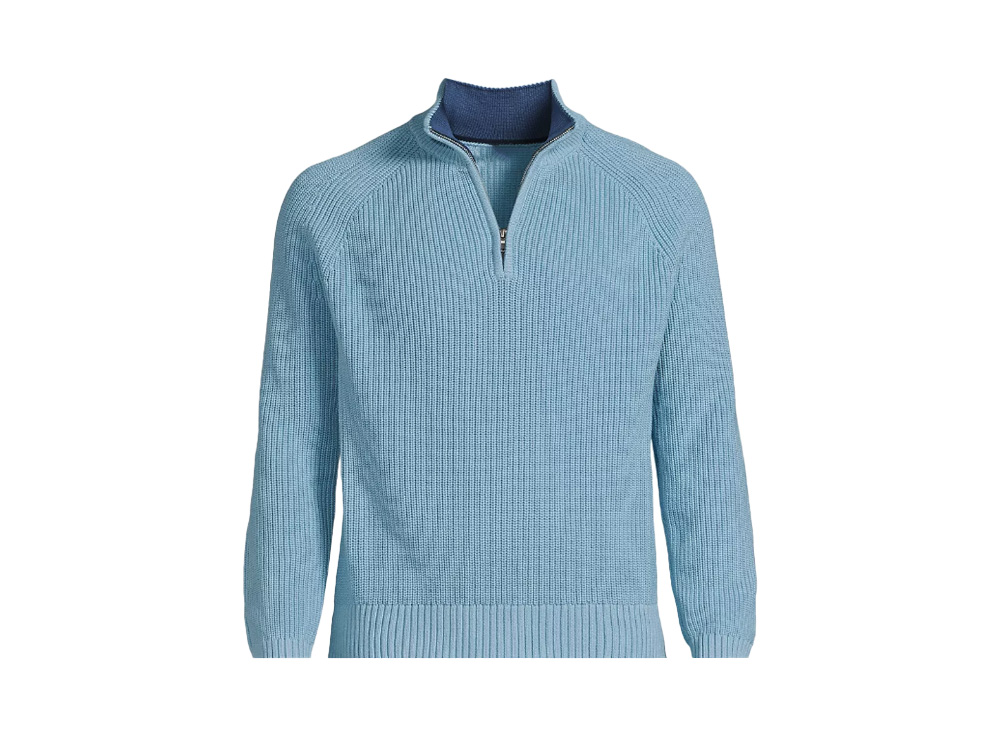 Custom quarter-zip sweater for brand collections